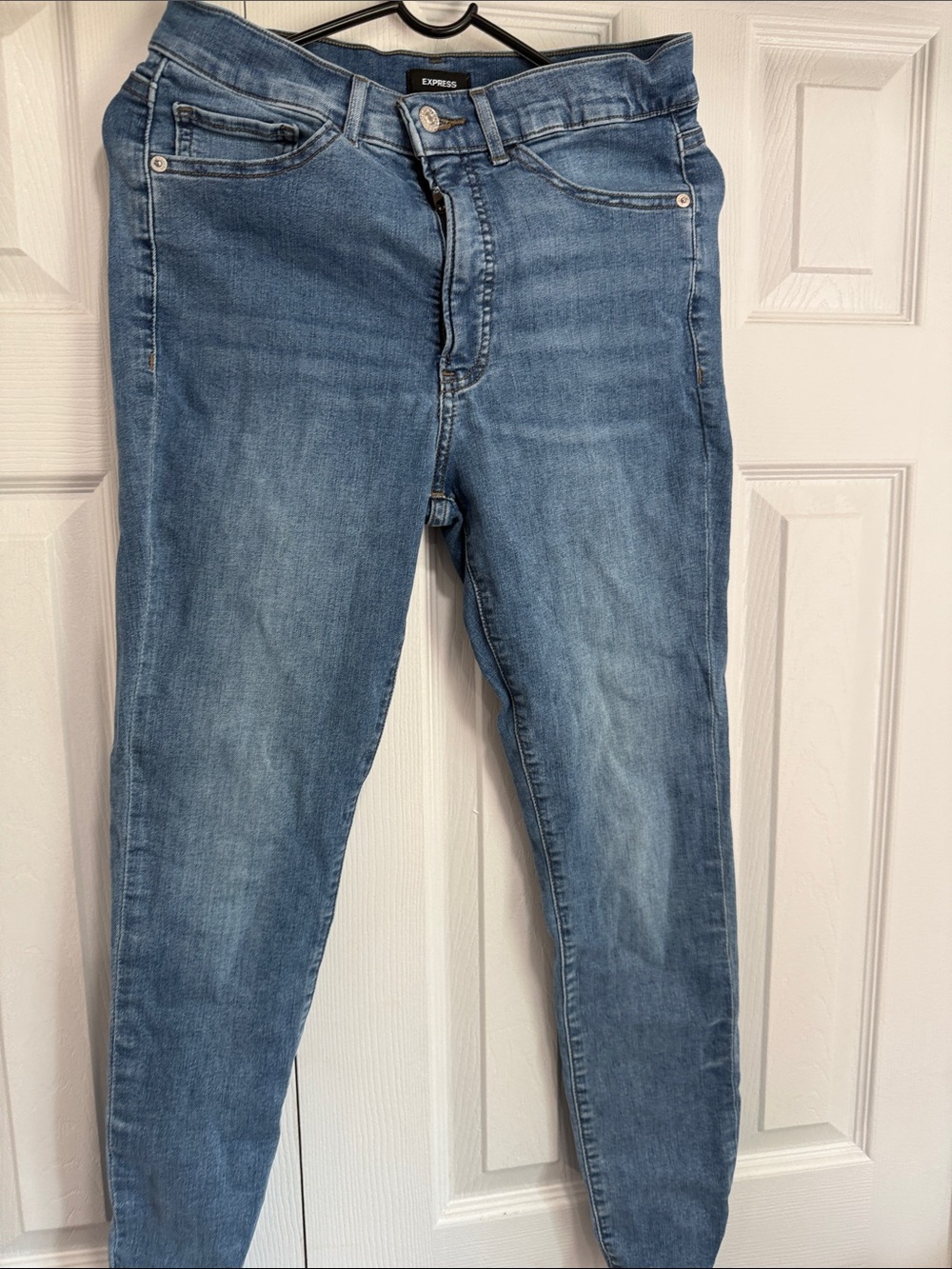 Express Medium Blue Skinny Jeans
